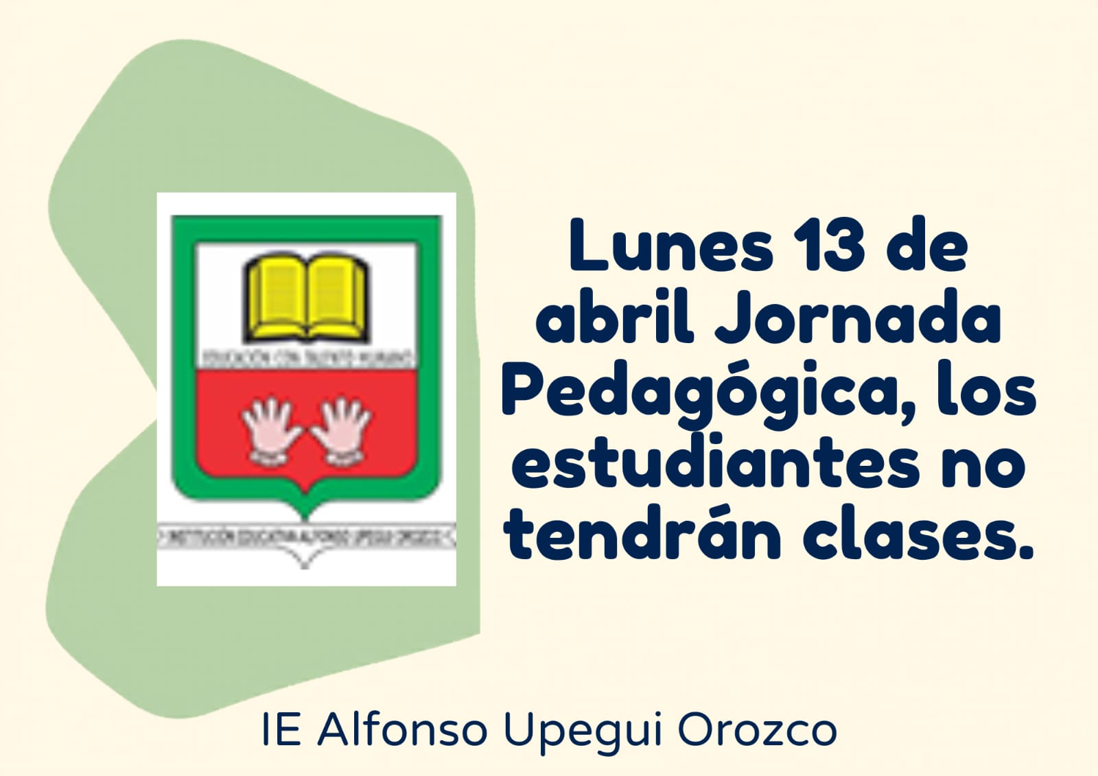 Comunicado Jornada Pedagógica 13 de abril